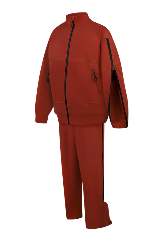 Адаптивний інклюзивний костюм BOREVER — бомбер і штани з довгими блискавками для зручного одягання