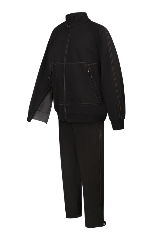 Адаптивний інклюзивний костюм BOREVER — бомбер і штани з довгими блискавками для зручного одягання