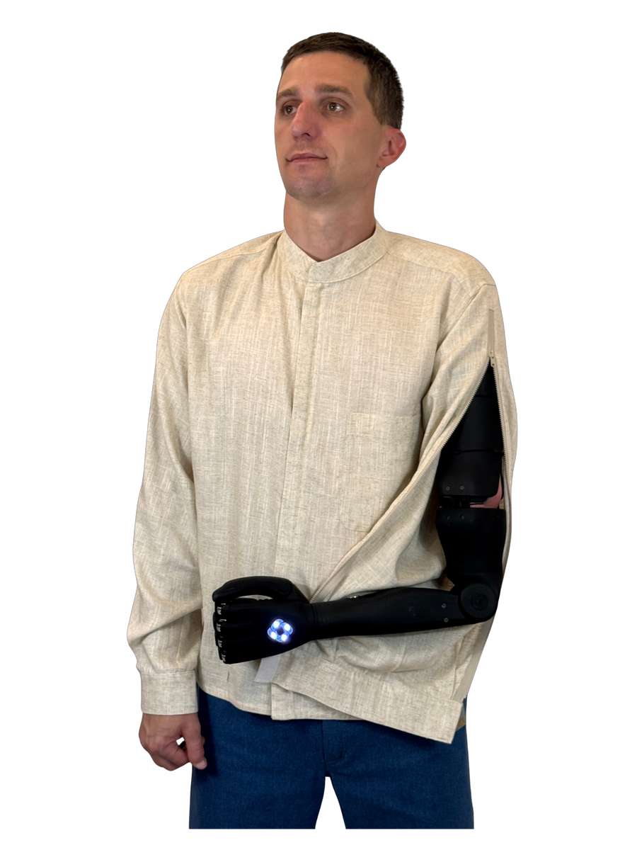 Adaptive clothing for arm prosthesis