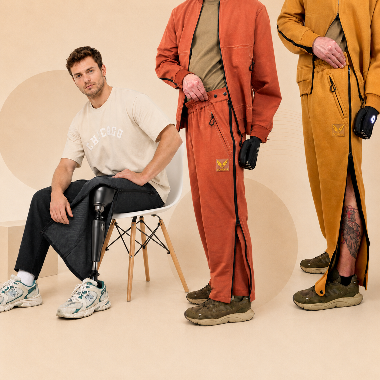 Borever clothing for people with leg prostheses