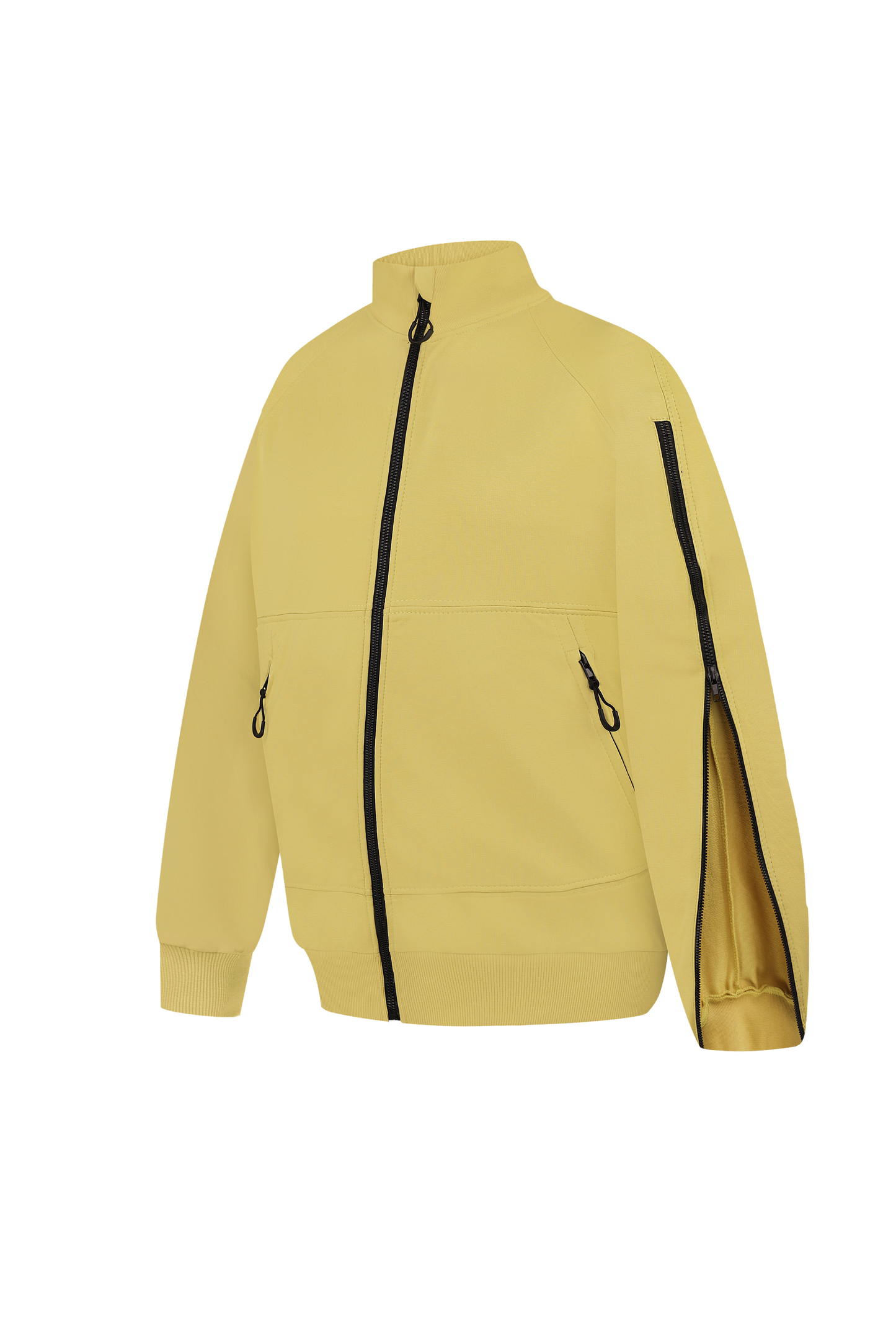 Куртка адаптивна з рукавами на блискавках жовта