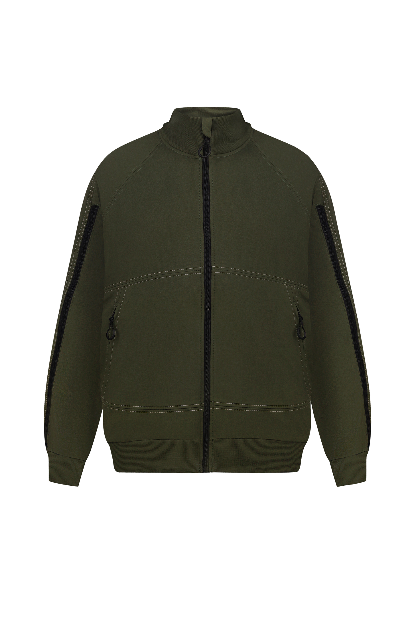 Адаптивна інклюзивна куртка BOREVER — бомбер з блискавками на рукавах