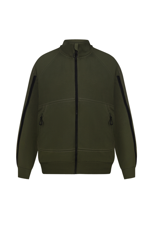 Куртка адаптивна з рукавами на блискавках хакі