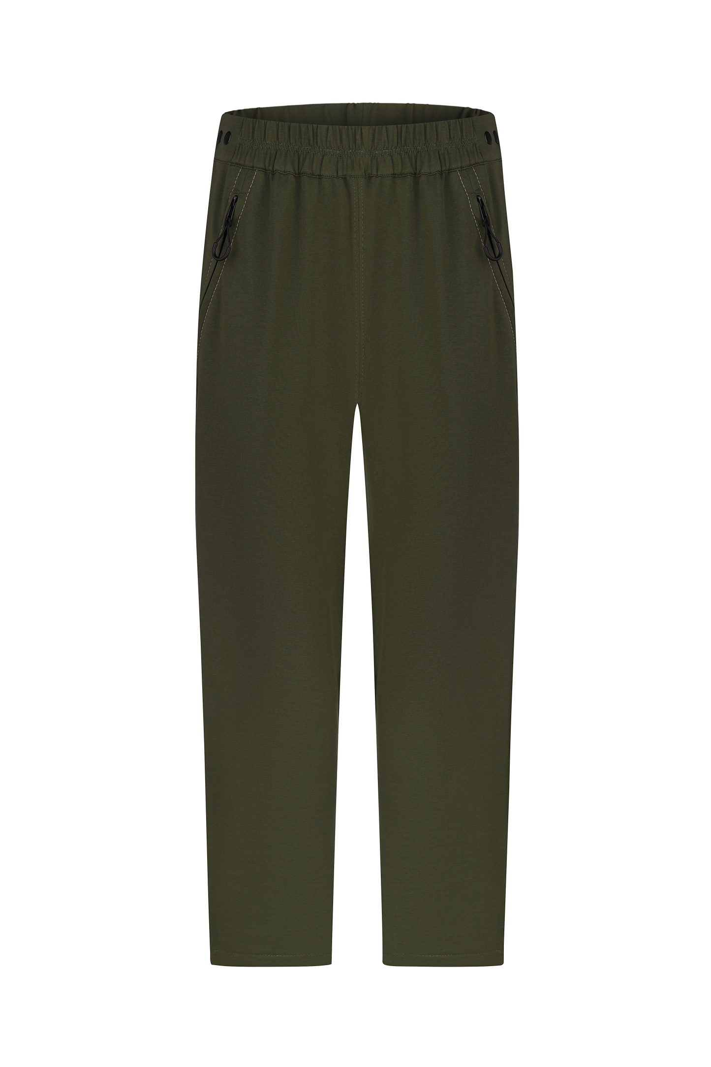 Штани адаптивні з холошами на блискавках хакі