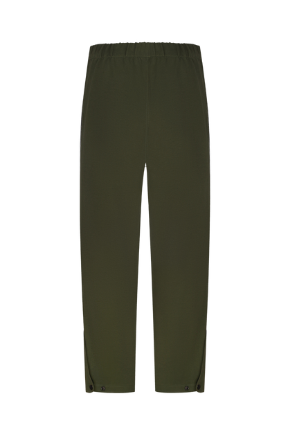 Штани адаптивні з холошами на блискавках хакі