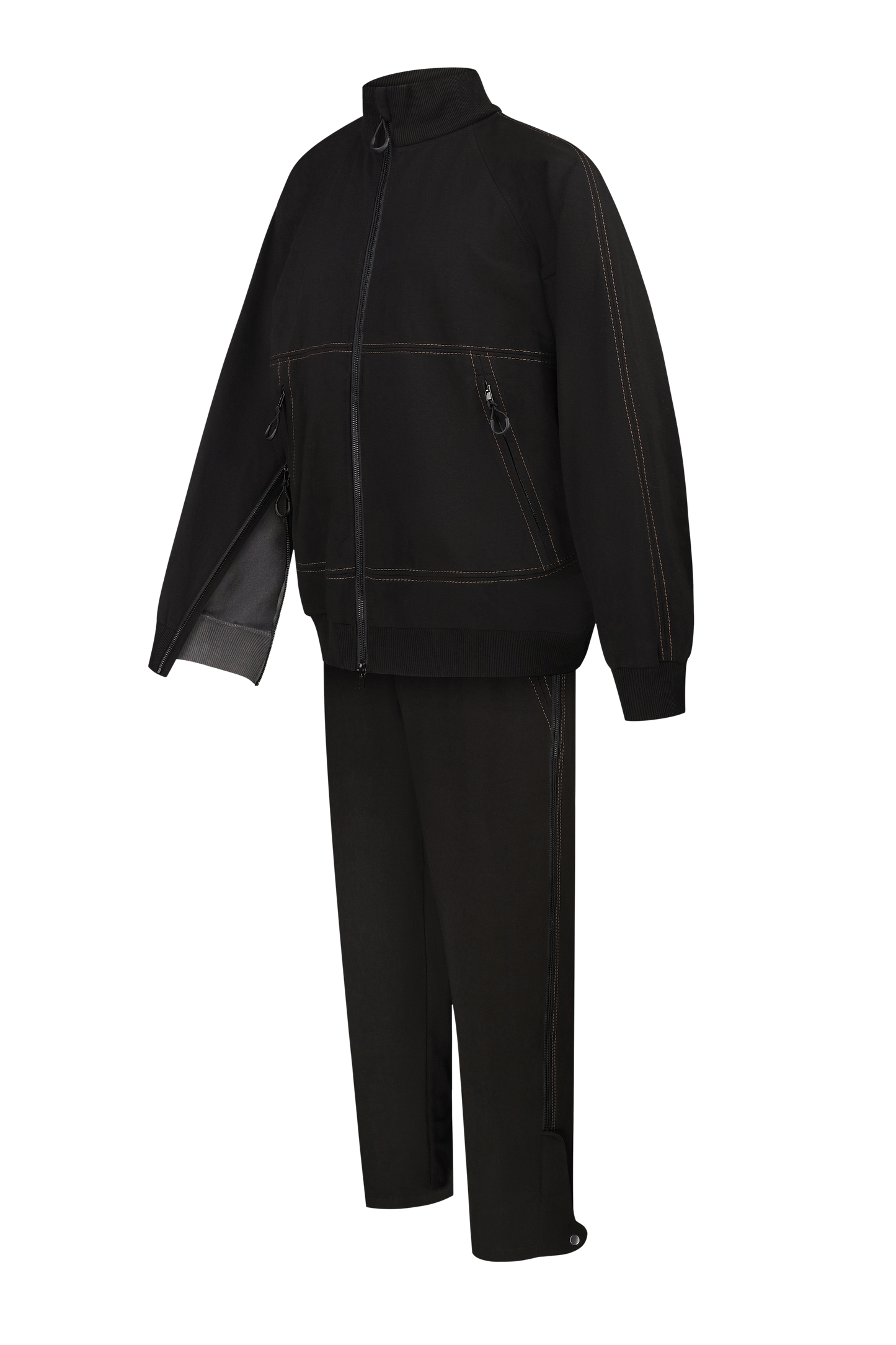 Адаптивний інклюзивний костюм BOREVER — бомбер і штани з довгими блискавками для зручного одягання