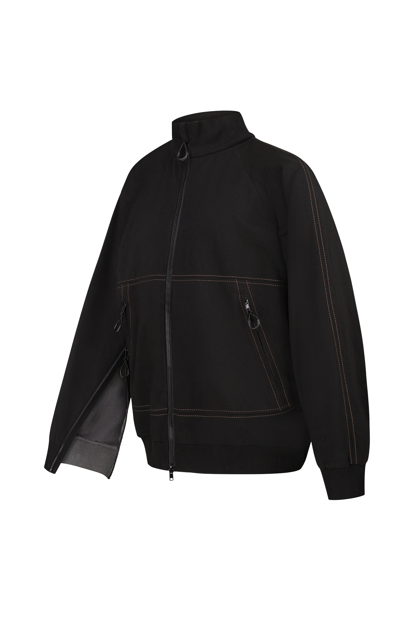 Адаптивна інклюзивна куртка BOREVER — бомбер з блискавками на рукавах