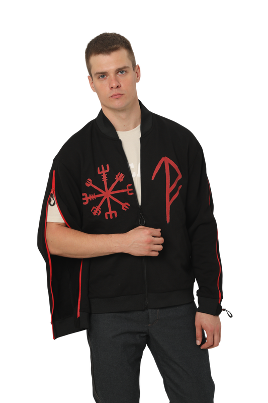 Куртка адаптивна з рукавами на блискавках