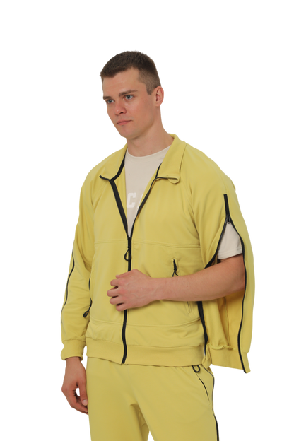 Куртка адаптивна з рукавами на блискавках жовта